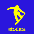 Riders snow