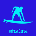 Riders surf